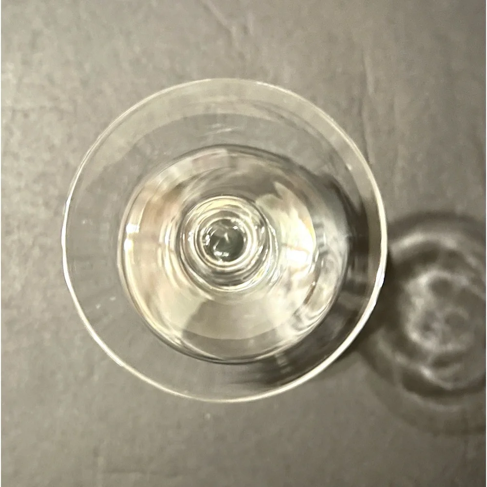 Vintage Etched Crystal Cocktail Glasses, Set of 4